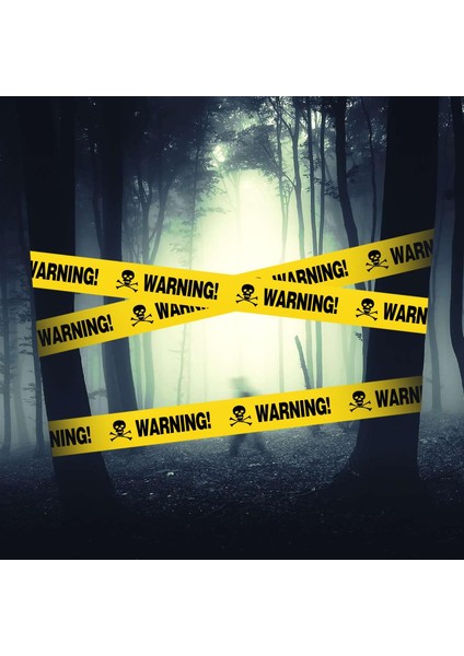 Halloween Emniyet Şeridi Warning 7,5 cm 6 Metre modelleri