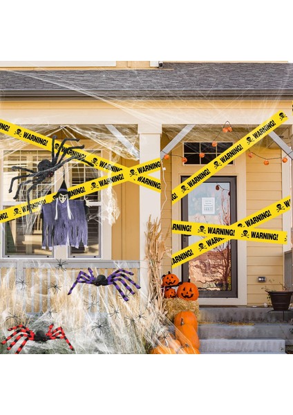 Halloween Emniyet Şeridi Warning 7,5 cm 6 Metre indirimleri