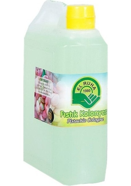Fıstık Kolonyası 60° Çanta (Bidon) 900 ml