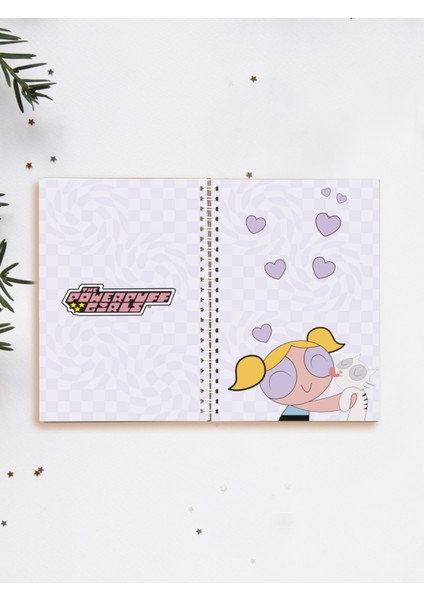 Powerpuff Gils Defter Spiralli A5 96 Yaprak Çizgisiz Defter PYTKDFTR409