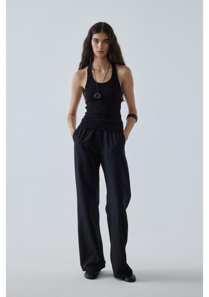 Siyah Luna Halter Yaka Body