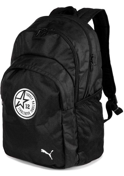 Düz Turkey Nat. Basketball Backpack Sırt Çantası 07981401 Fermuarlı Sportswear Antrenman/Spor Siyah