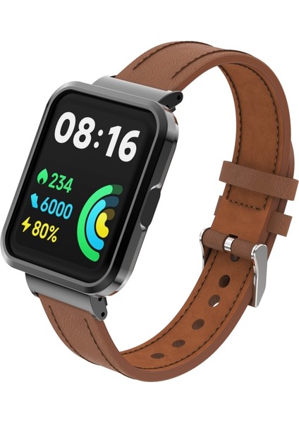 Xiaomi Mi Watch Lite / Redmi Watch Için Deri Watch Band (Yurt Dışından)