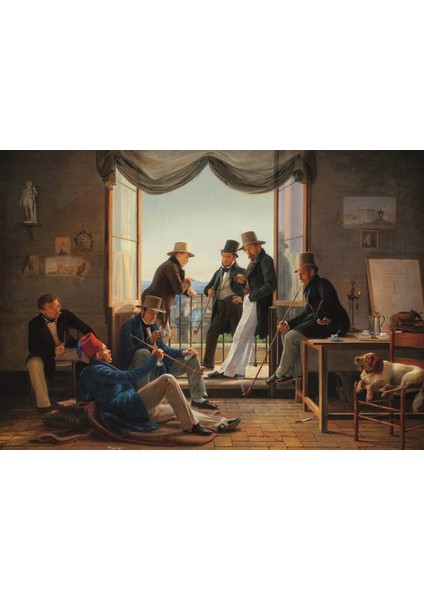 A Group Of Danish Artists In Rome 1000 Parça Puzzle