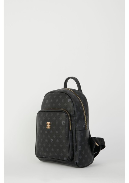 Cepli Siyah Monogram Kadın Sırt Çantası 05Po22Y1553 Basic Suni Deri Type 4 Siyah Casual/Günlük Suni modelleri