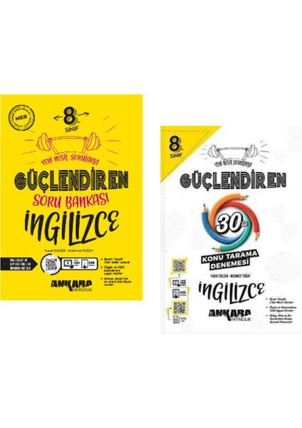 8. Sınıf İngilizce Güçlendiren Soru Bankası - Güçlendiren 30 Deneme