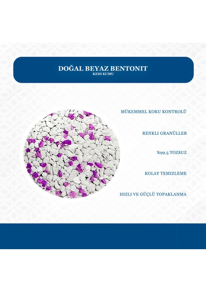 Lavanta Kokulu Topaklanan İnce Taneli Kedi Kumu 5l modelleri