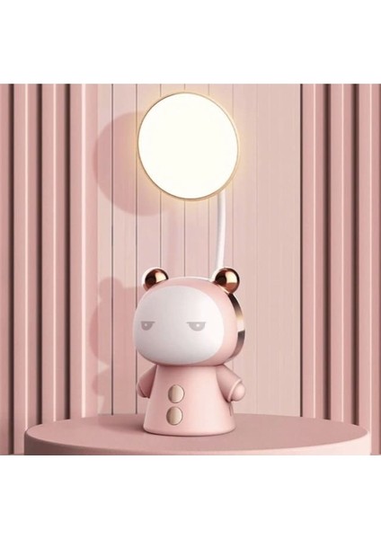 G9 Dekoratif Renk Değiştiren Sevimli Çocuk Odası Gece Lambası Masa Lambası USB Şarjlı Süs Eşyası Pe