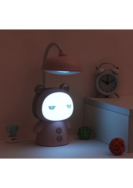 G9 Dekoratif Renk Değiştiren Sevimli Çocuk Odası Gece Lambası Masa Lambası USB Şarjlı Süs Eşyası Pe fiyatları
