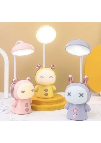 G9 Dekoratif Renk Değiştiren Sevimli Çocuk Odası Gece Lambası Masa Lambası USB Şarjlı Süs Eşyası Pe fırsatları