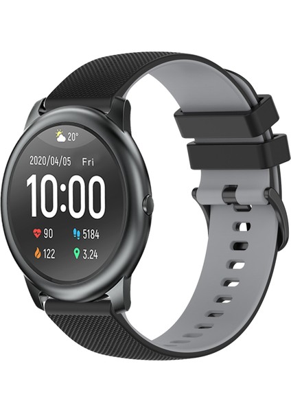 Xiaomi Haylou Rt LS05S Için Iki Renkli Silikon Saat Bandı (Yurt Dışından)