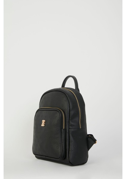 Siyah Floater Siyah Kadın Sırt Çantası 05Po22Y1553 Fermuarlı Type 4 0-15 L Cepli Casual/Günlük Imit modelleri