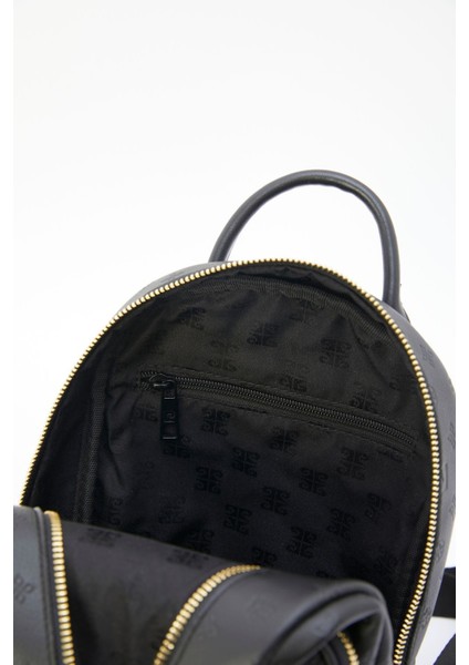 Siyah Floater Siyah Kadın Sırt Çantası 05Po22Y1553 Fermuarlı Type 4 0-15 L Cepli Casual/Günlük Imit fırsatları