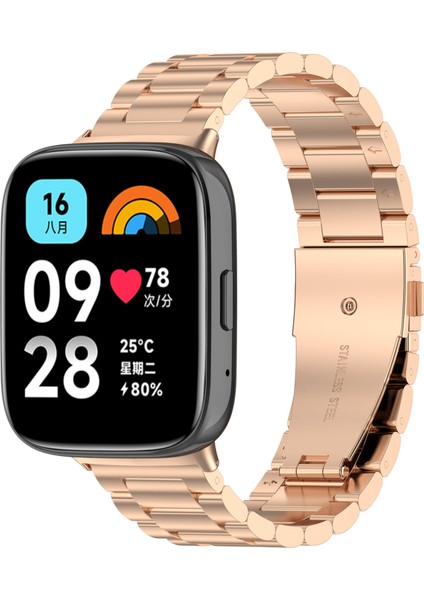 Redmi Watch 3 Active Için Üç Boncuklu Metal Watch Band (Yurt Dışından)