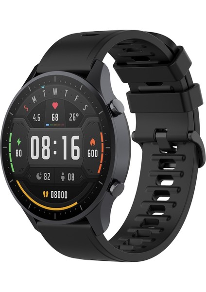 Xiaomi Izle Rengi Için 22MM Silikon Kordonlu Saat (Yurt Dışından)