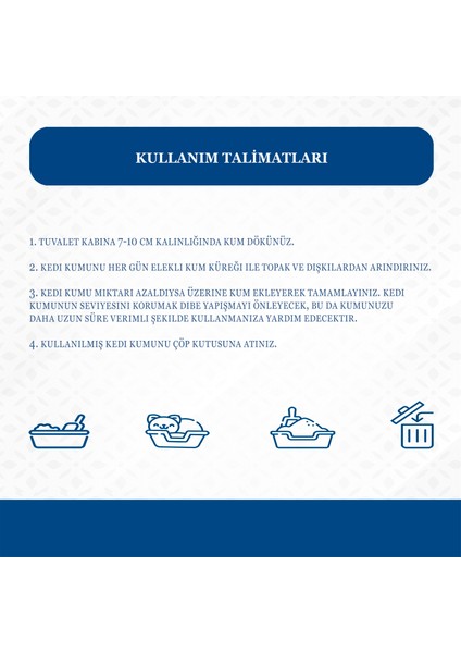 Marsilya Sabunu Kokulu Topaklanan İnce Taneli Kedi Kumu 5l