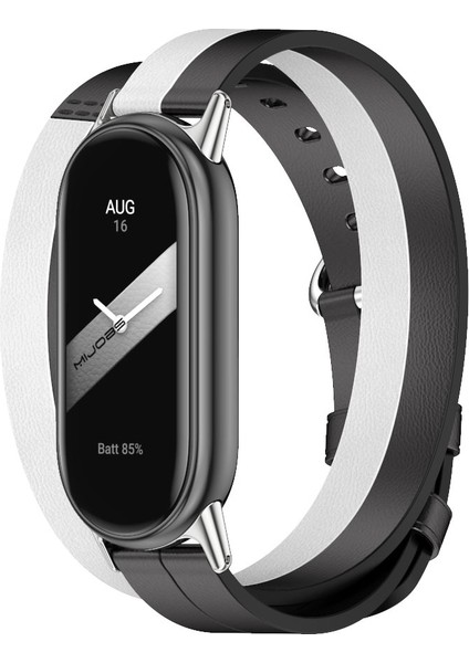 Xiaomi Mi Band 8/9/9 Nfc Için Çift Döngülü Deri Kayış (Yurt Dışından)
