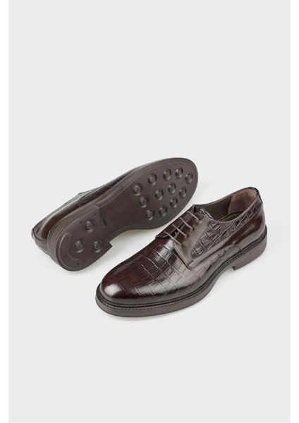 Kahve Deri Erkek Klasik Ayakkabı modelleri