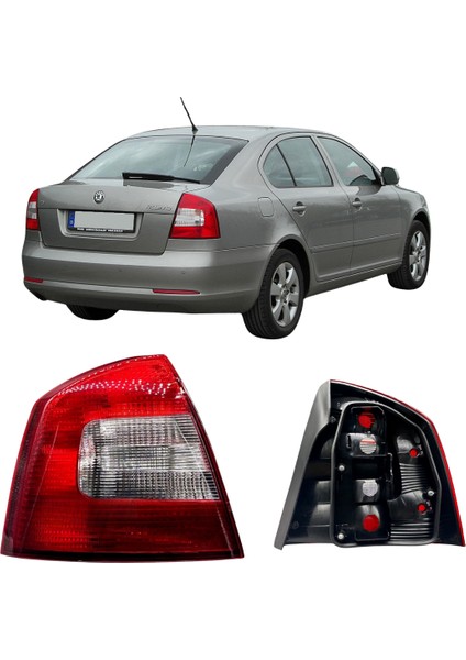 Doğru Oto Skoda Octavia Arka Sol Stop 2009 2012 Model Uyumlu