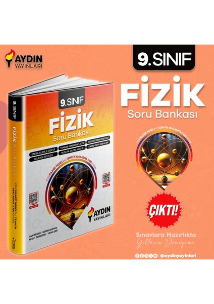 9. Sınıf Fizik Soru Bankası Aydın Yayınları 2024-2025 Lç