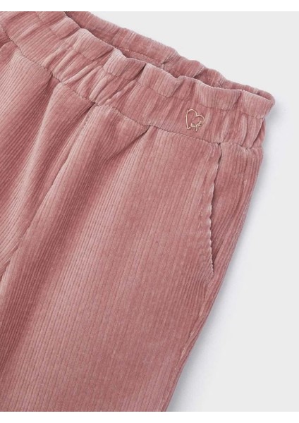 Kız Çocuk Bol Paça Kadife Pantolon 4544 modelleri