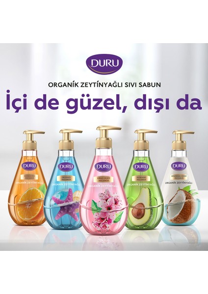 Organik Zeytinyağlı Okyanus Sıvı Sabun 1,5+1,5+500ml