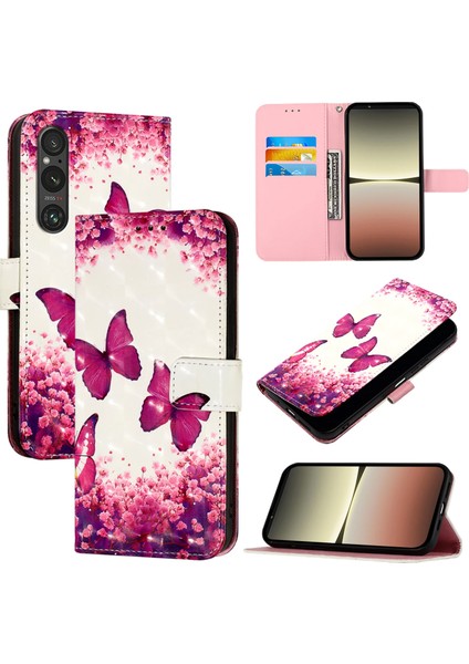 Sony Xperia 1 V Için 3D Boyama Deri Kılıf (Yurt Dışından)