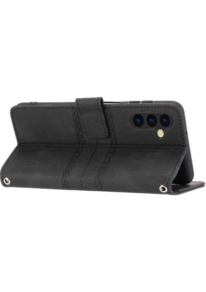 Samsung Galaxy A15 Için Flip Case 4g/5g Manyetik Kapatma Darbeye Pu (Yurt Dışından)