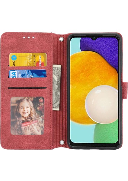 Samsung Galaxy A15 Için Flip Case 4g/5g Manyetik Kapatma Darbeye Pu (Yurt Dışından)
