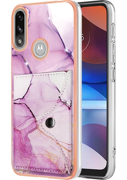 Motorola Moto E7 GÜÇ/E7I Güç Ince Cüzdan Yumuşak Tpu Tampon (Yurt Dışından)