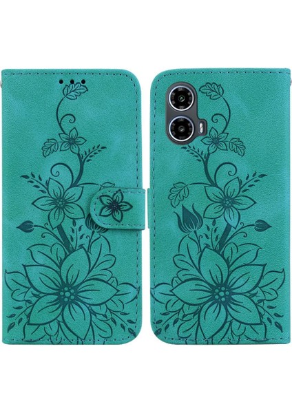 Motorola Moto G24/G04 Manyetik Cüzdan Kickstand Kart Tutucu Için Flip Case (Yurt Dışından)