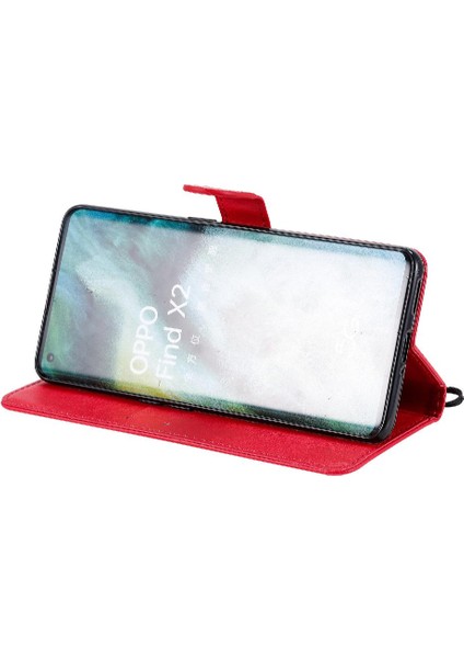 Kart Yuvası Yüksek Kaliteli Deri Klasik ile Oppo Bulmak X2 Için Flip Case (Yurt Dışından)