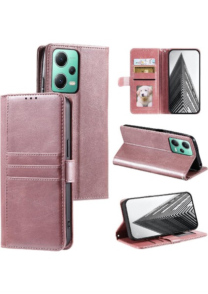 Xiaomi Redmi Not 12 Için Flip Case 5g Pu Deri Kickstand 6 Kart Yuvaları (Yurt Dışından)