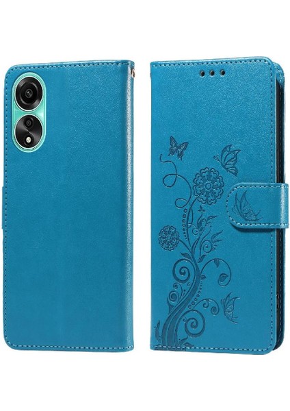 Oppo A78 4g Deri Kart Yuvaları Flip Çiçek Için Flip Case (Yurt Dışından) modelleri