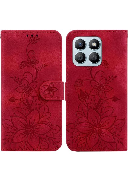 Onur X8B Cüzdan Kickstand Manyetik Kabartmalı Zambak Kart Tutucu Için Flip Case (Yurt Dışından) indirimleri