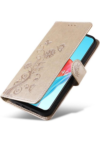 Oppo A78 4g Deri Kart Yuvaları Flip Çiçek Için Flip Case (Yurt Dışından) fırsatları