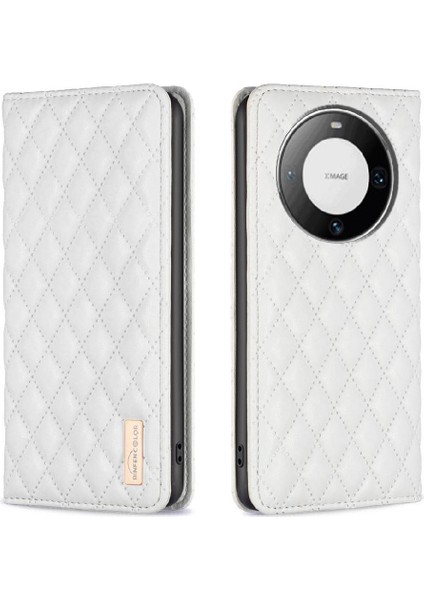 Huawei Mate 60 Pro Artı Darbeye Dayanıklı Cüzdan Manyetik Kapatma Için Flip Case (Yurt Dışından)