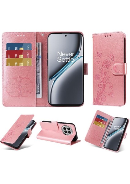 Oneplus Ace 3 Pro Flip Çiçek Deri Kart Yuvaları Için Flip Case (Yurt Dışından)