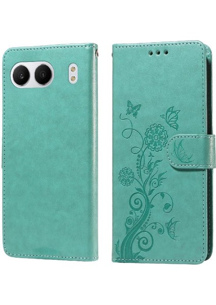 Oneplus Nord 4 Deri Çiçek Kart Yuvaları Flip Case Için Flip Case (Yurt Dışından)