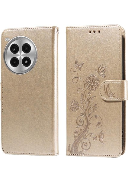 Oneplus Ace 3 Pro Flip Çiçek Deri Kart Yuvaları Için Flip Case (Yurt Dışından)