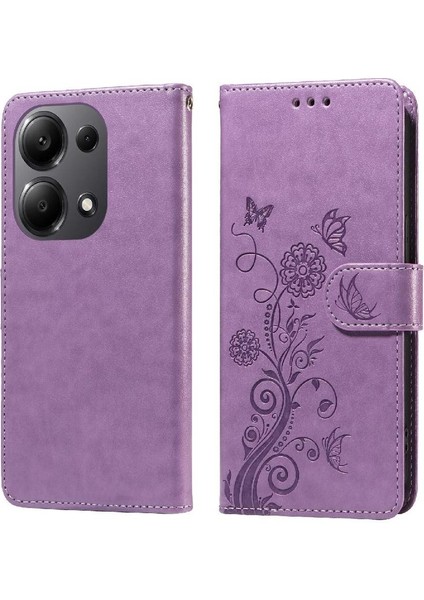 Xiaomi Redmi Not Için Flip Case 13 Pro 4g Çiçek Deri Cardyuvaları Çevirin (Yurt Dışından)