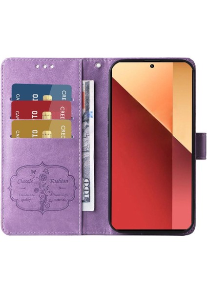 Xiaomi Redmi Not Için Flip Case 13 Pro 4g Çiçek Deri Cardyuvaları Çevirin (Yurt Dışından) modelleri