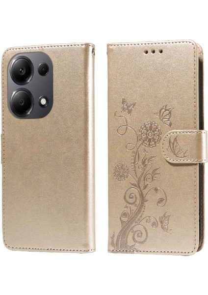 Xiaomi Redmi Not Için Flip Case 13 Pro 4g Çiçek Deri Cardyuvaları Çevirin (Yurt Dışından)
