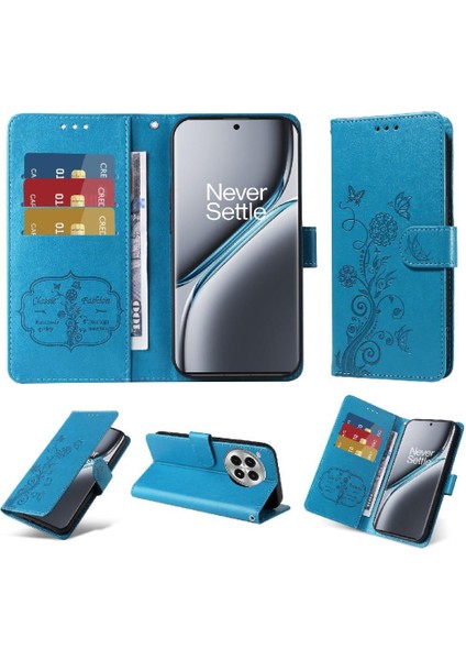 Oneplus Ace 3 Pro Flip Çiçek Deri Kart Yuvaları Için Flip Case (Yurt Dışından)