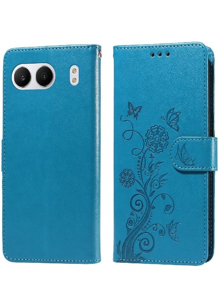 Oneplus Nord 4 Deri Çiçek Kart Yuvaları Flip Case Için Flip Case (Yurt Dışından)
