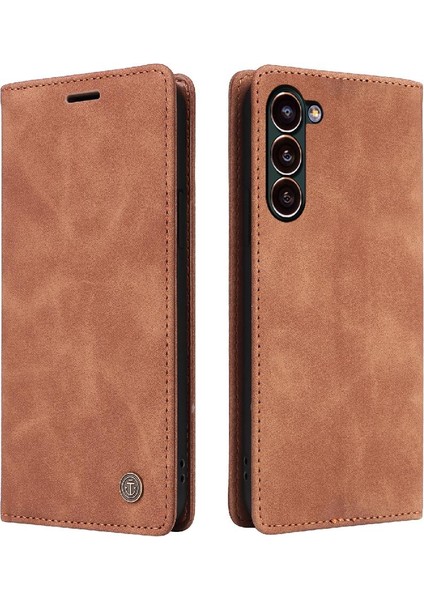 Samsung Galaxy S24 Için Flip Case Kapak Cüzdan Deri Kılıf Basit (Yurt Dışından)