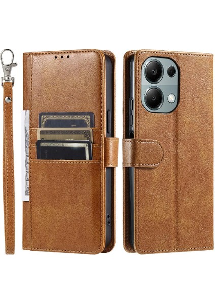 Xiaomi Redmi Not Için Flip Case 13 Pro 4g Pu Deri Kickstand 6 Kart (Yurt Dışından)
