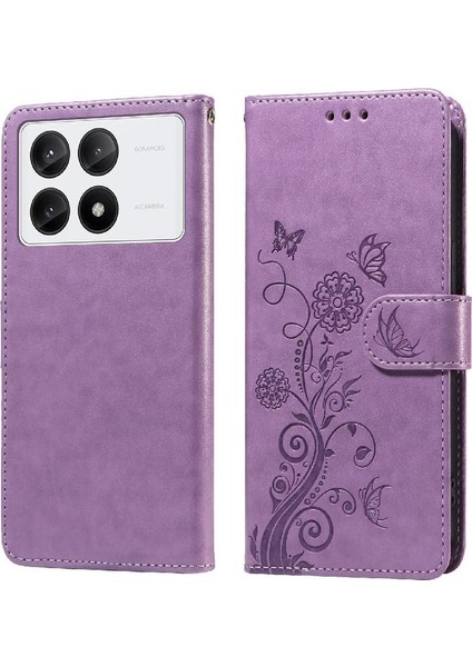 Xiaomi Poco X6 Pro Flip Çiçek Cardyuvaları Deri Için Flip Case (Yurt Dışından)