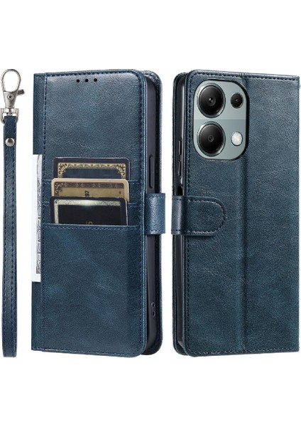 Xiaomi Redmi Not Için Flip Case 13 Pro 4g Pu Deri Kickstand 6 Kart (Yurt Dışından)