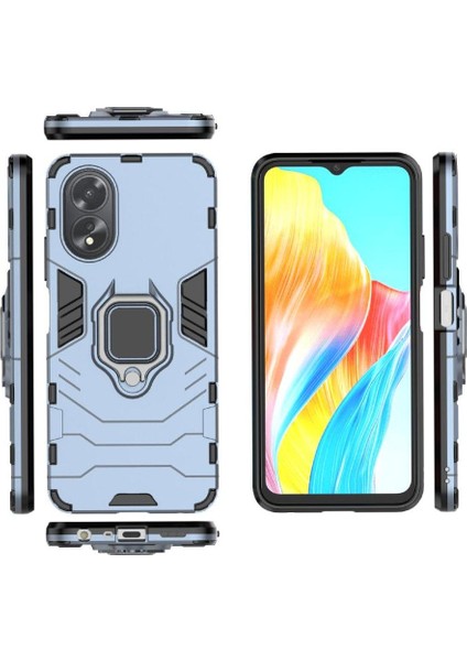 Oppo A38 4g Darbeye Dayanıklı Metal Halka Tutucu Için Halka Araç Montaj Kickstand Vaka (Yurt Dışından)
